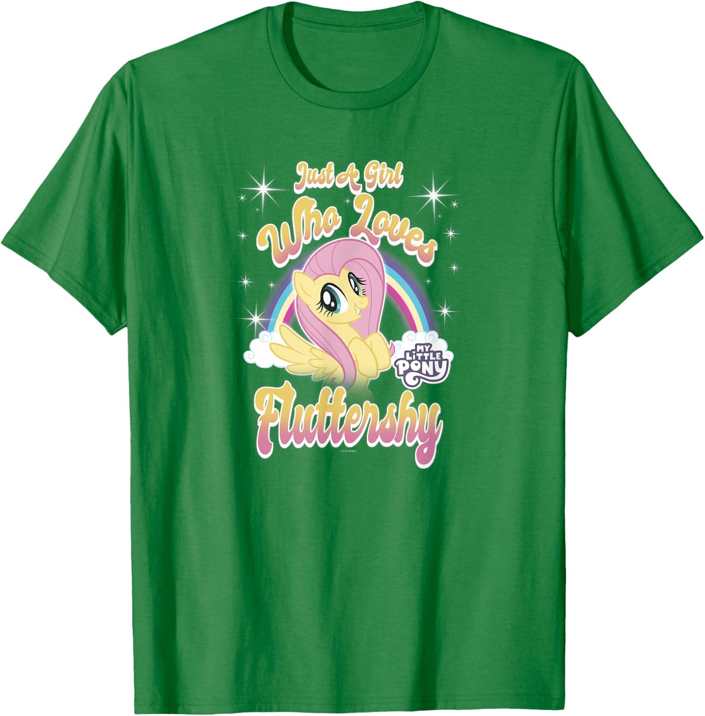My Little Pony: Friendship Is Magic Girl Loves Fluttershy T-Shirt - T-Shirt | Irish Green