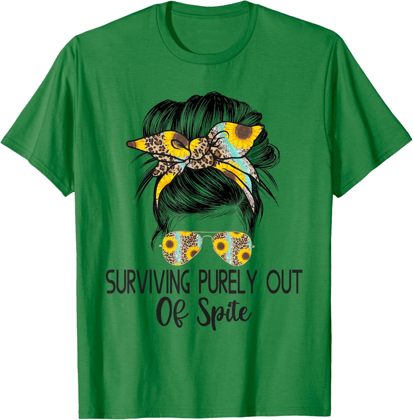 Surviving Purely Out Of Spite A Humorous Funny Joke T-Shirt - T-Shirt | Irish Green