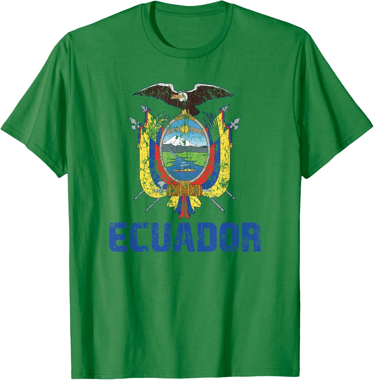 Ecuador Flag Ecuadorian Pride International Country T-Shirt - T-Shirt | Irish Green