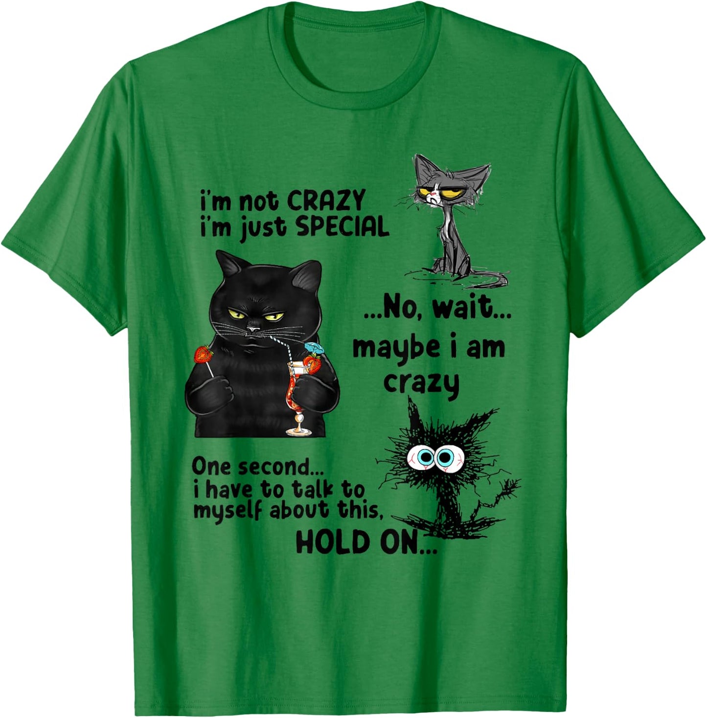 I'm Not Crazy I'm Just Special Wait Maybe I'm Crazy T-Shirt - T-Shirt | Irish Green
