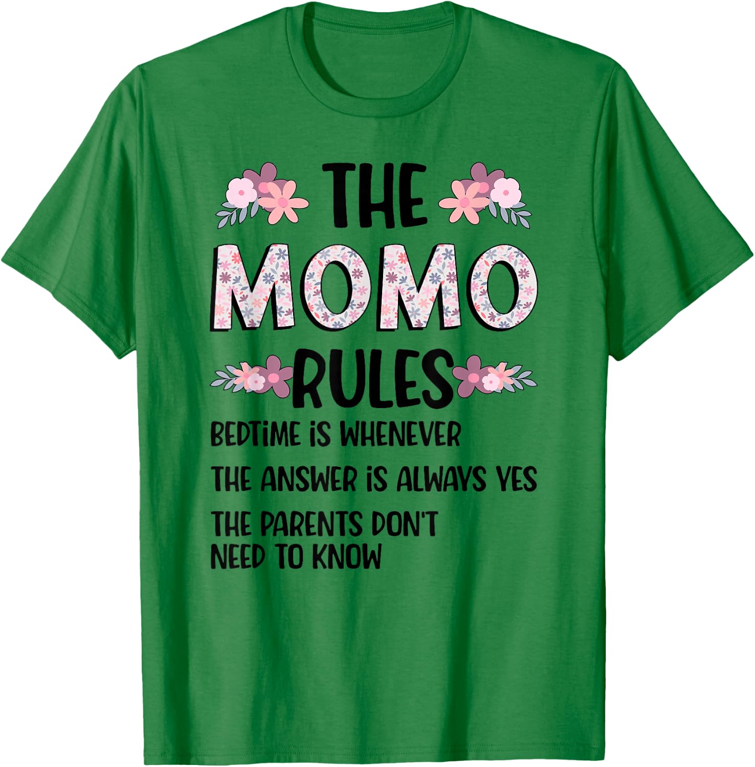 Momo Grandma Rules Momo Grandmother T-Shirt - T-Shirt | Irish Green