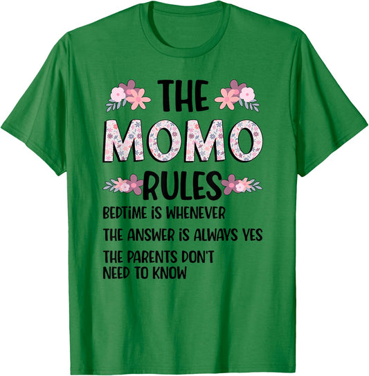 Momo Grandma Rules Momo Grandmother T-Shirt - T-Shirt | Irish Green