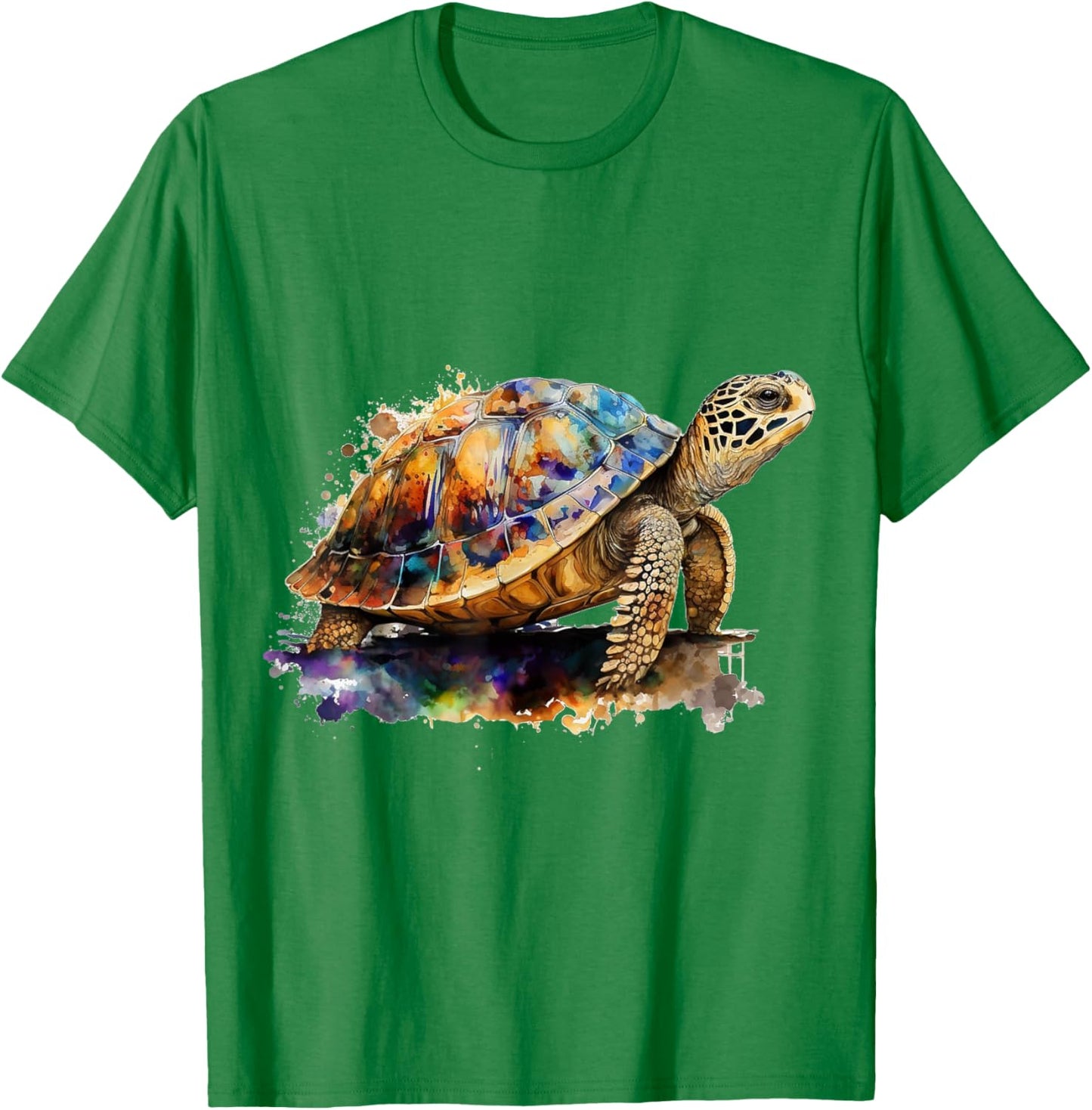 Turtle art animal motif animal lovers turtle T-Shirt - T-Shirt | Irish Green