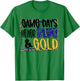 On Gameday Football We Wear Blue And Gold School Spirit T-Shirt - T-Shirt | Irish Green