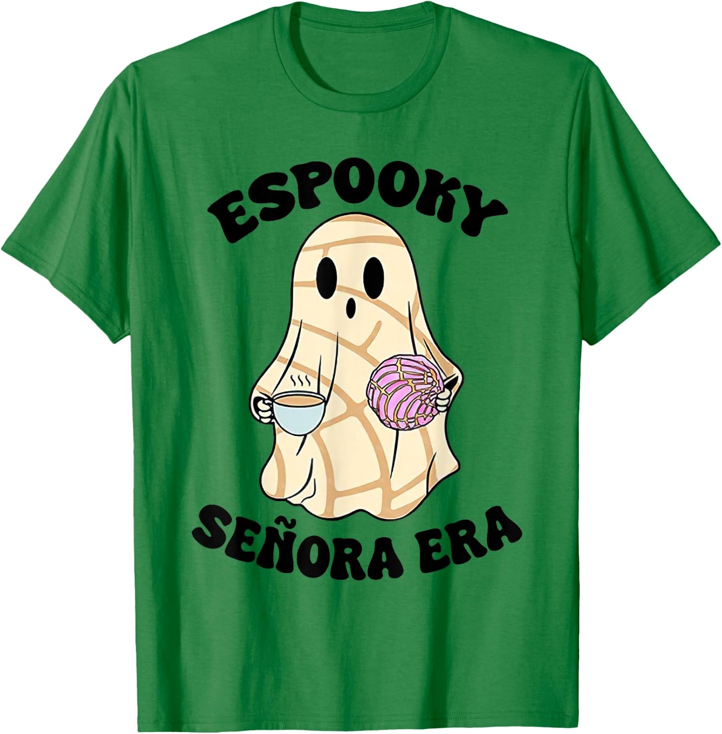 Espooky Senora Era Funny Ghost Mexican Spanish Halloween T-Shirt - T-Shirt | Irish Green