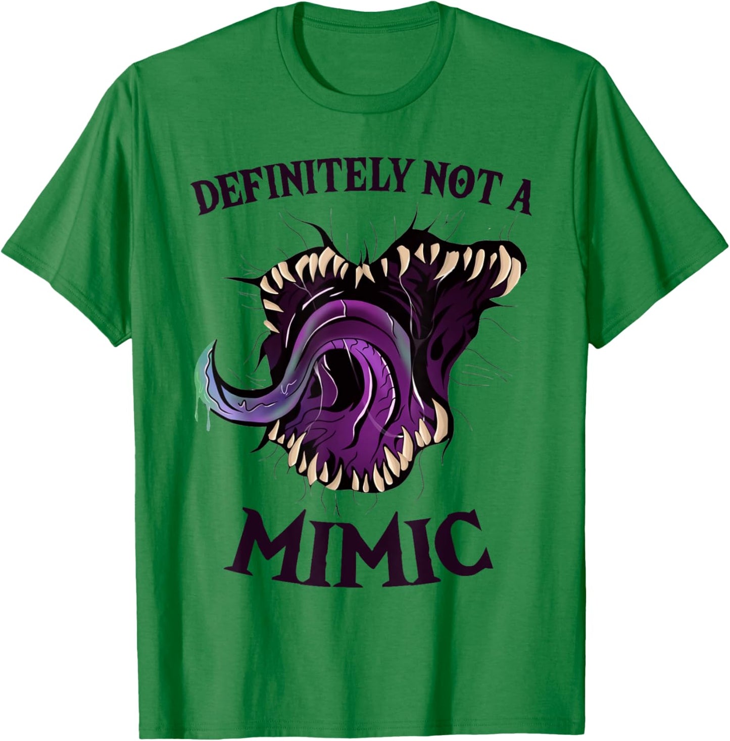 Roleplaying Dice Gamer Definitely Not A Mimic T-Shirt - T-Shirt | Irish Green