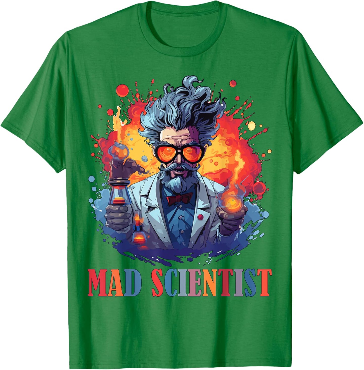 Halloween Mad Scientist Science Teacher Costume Kids Women T-Shirt - T-Shirt | Irish Green
