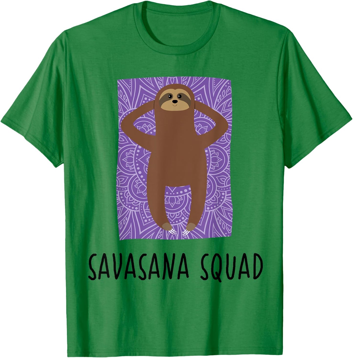 Savasana Squad Shirt | Practicioner Instructor Sloth Yoga T-Shirt - T-Shirt | Irish Green