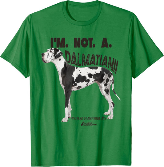 Great Dane Dad Coffee Funny Dog Top Giant Dog Breed T-Shirt - T-Shirt | Irish Green