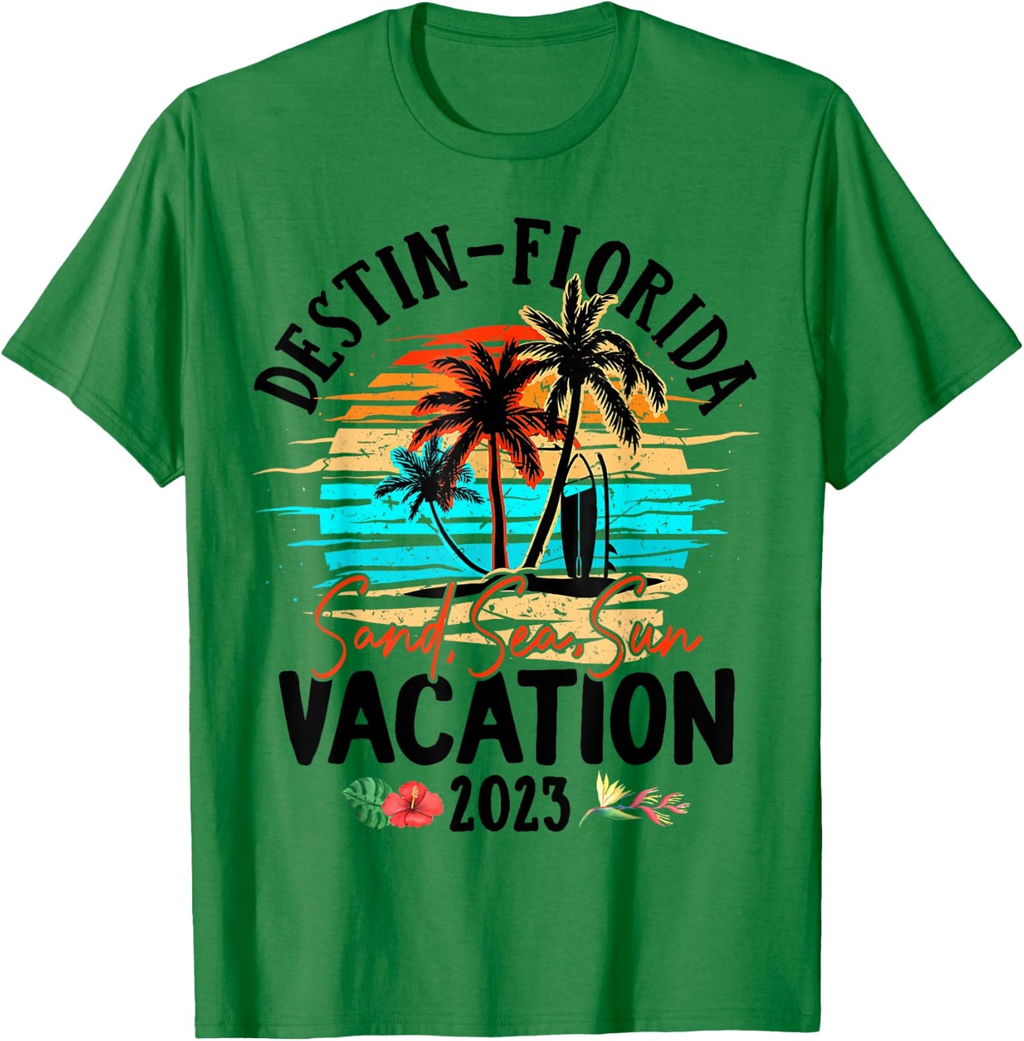 Destin Florida Vacation 2023 Matching Family Group T-Shirt - T-Shirt | Irish Green
