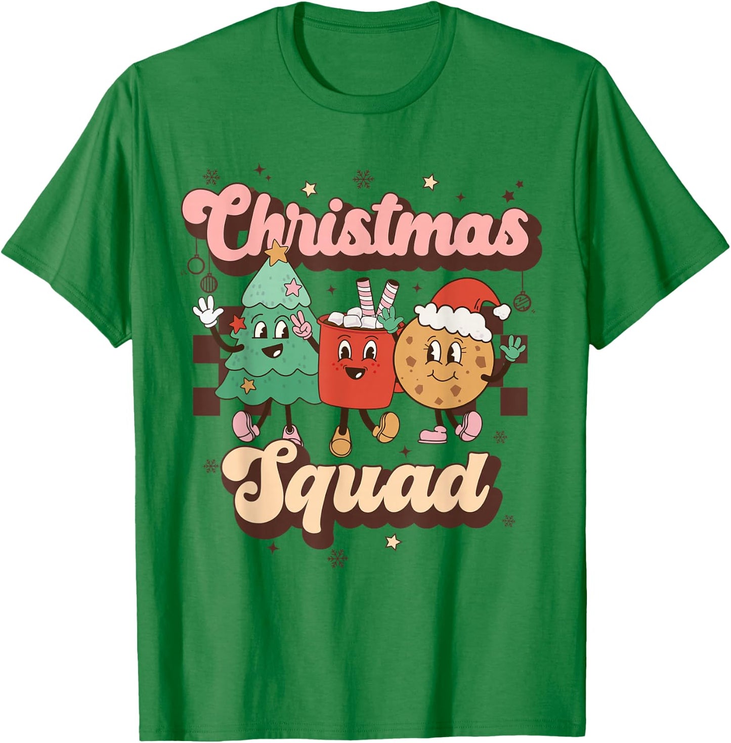 Christmas Squad Funny Family Matching Shirt Retro Christmas T-Shirt - T-Shirt | Irish Green