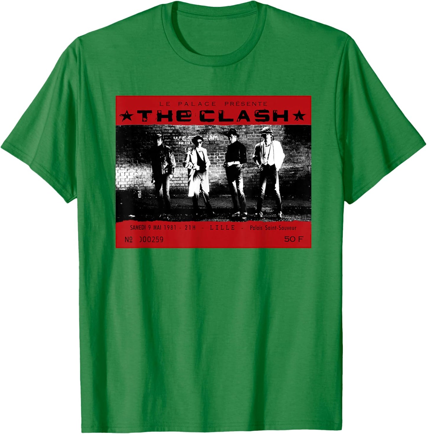 The Clash - Le Palace 1981 T-Shirt - T-Shirt | Irish Green