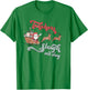 Teachers Sleigh All Day Christmas Holiday Retro Men Women T-Shirt - T-Shirt | Irish Green