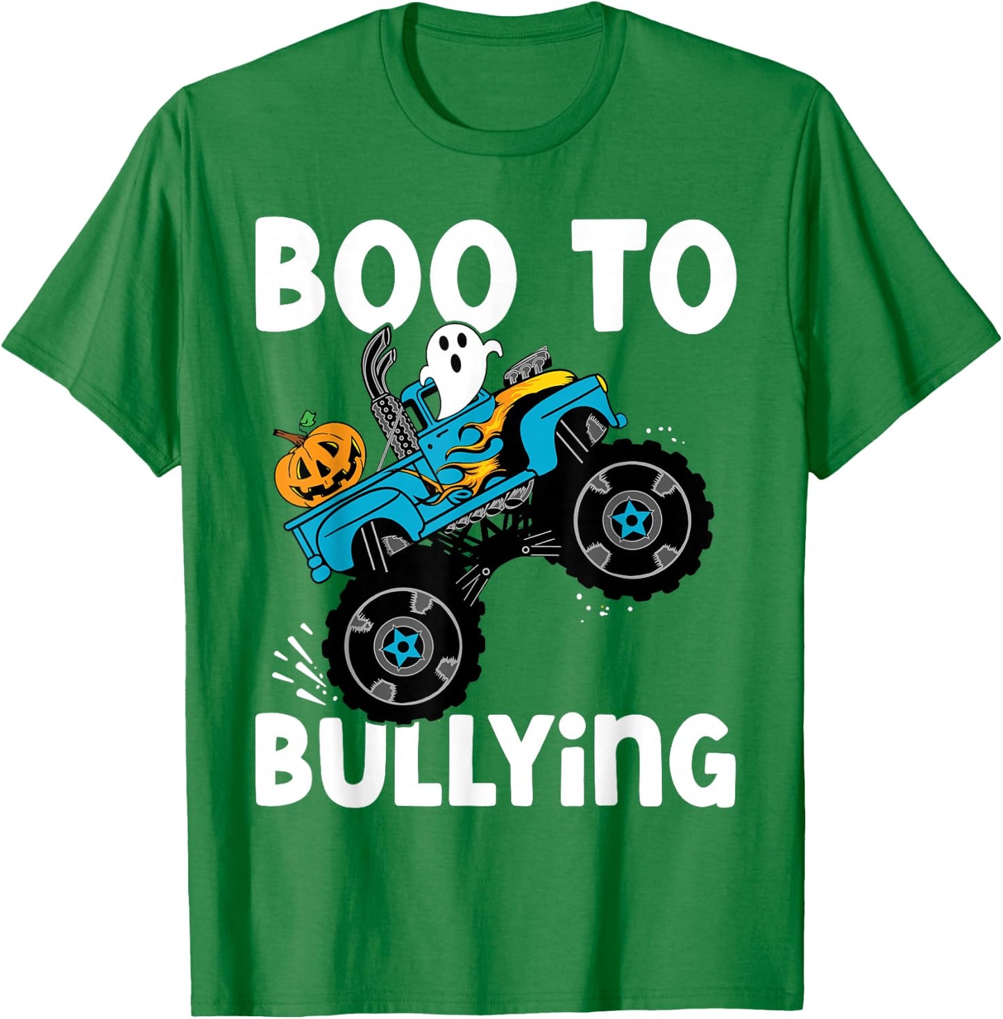 Boo Too Bullying Unity Day Halloween Orange Kids Men Women T-Shirt - T-Shirt | Irish Green