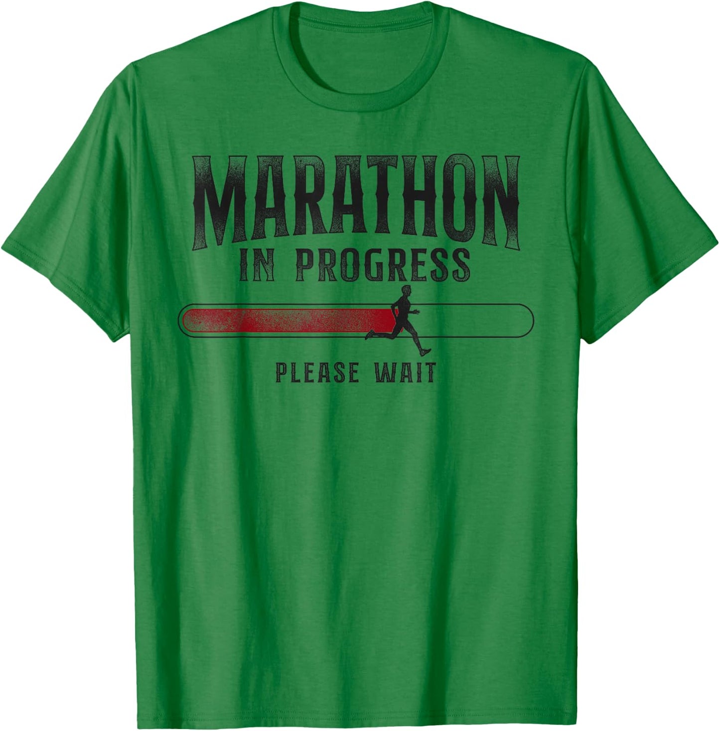 Running Runner Half Marathon Vintage Marathon In Progress T-Shirt - T-Shirt | Irish Green