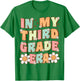 In My Third Grade Era Cute Groovy 3rd Grade Back to School T-Shirt - T-Shirt | Irish Green