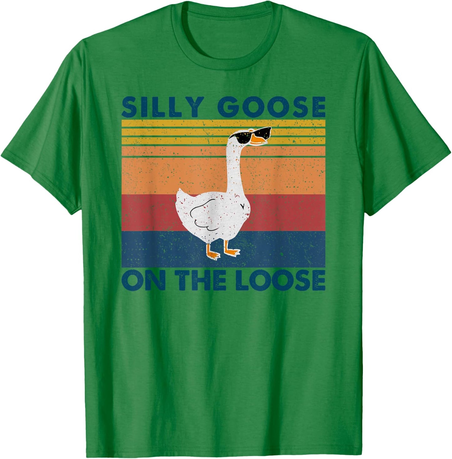 Silly Goose Shirt, Graphic Men, Funny Shirts T-Shirt - T-Shirt | Irish Green