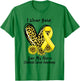 I Wear Gold For My Niece Childhood Cancer Leopard Heart T-Shirt - T-Shirt | Irish Green