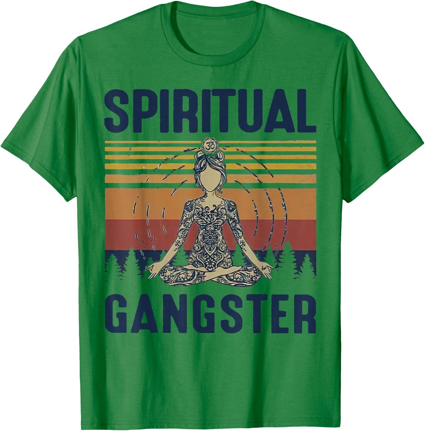 Yoga Girls Spiritual Gangsters Vintage Yoga Lover T-Shirt - T-Shirt | Irish Green
