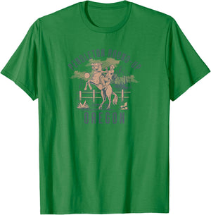 Pendleton Round-Up Oregon Rodeo Cowboy and Horse T-Shirt - T-Shirt | Irish Green