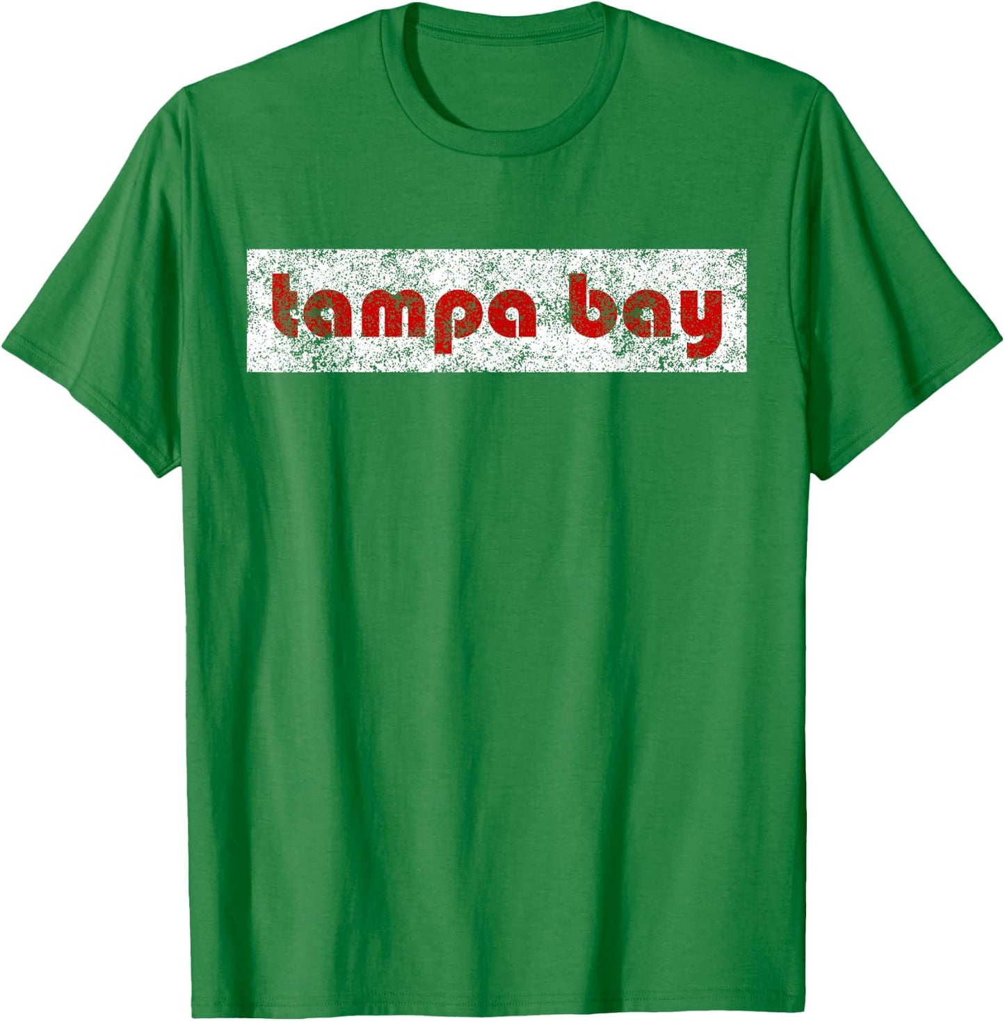 Tampa Bay Florida Retro Vintage Weathered Throwback T-Shirt - T-Shirt | Irish Green