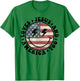 Loves Jesus and America Too God Christian 4th of July retro T-Shirt - T-Shirt | Irish Green