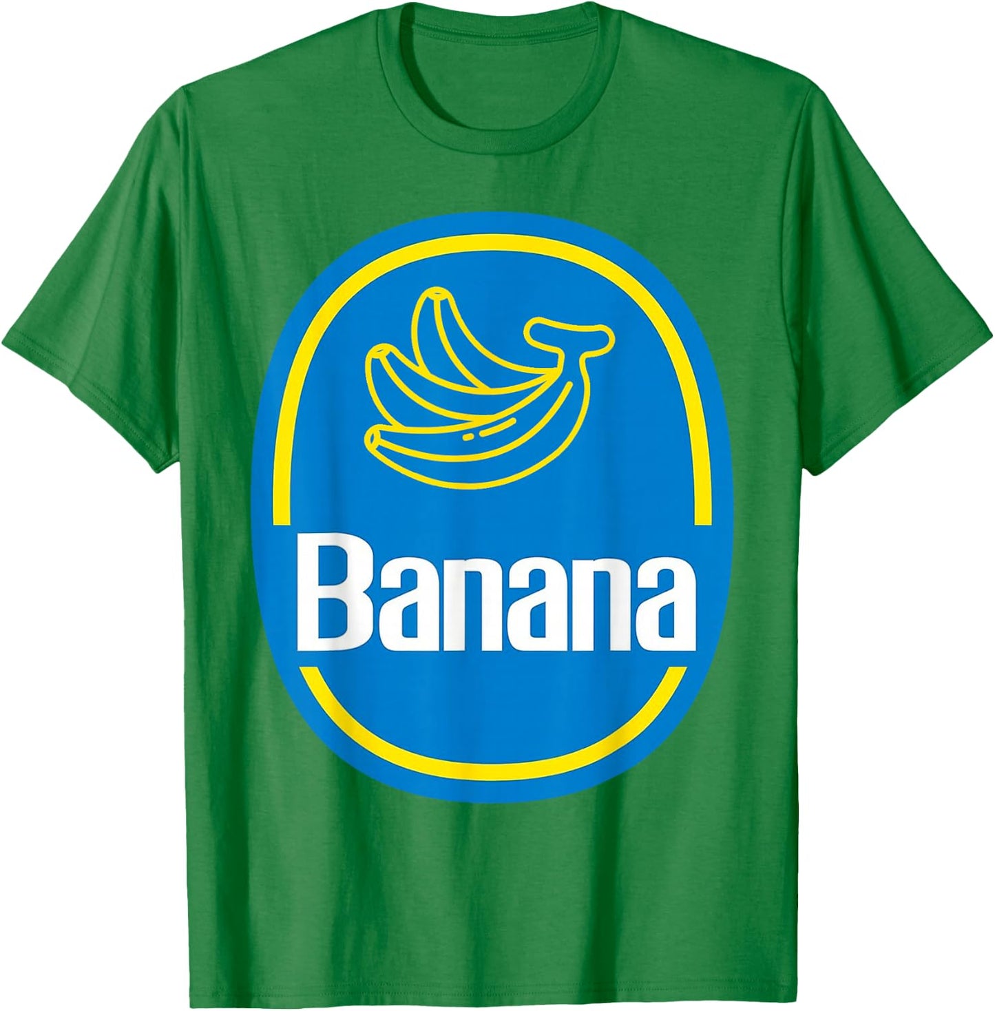 Banana Sticker Fruit Lazy Halloween Costume T-Shirt - T-Shirt | Irish Green