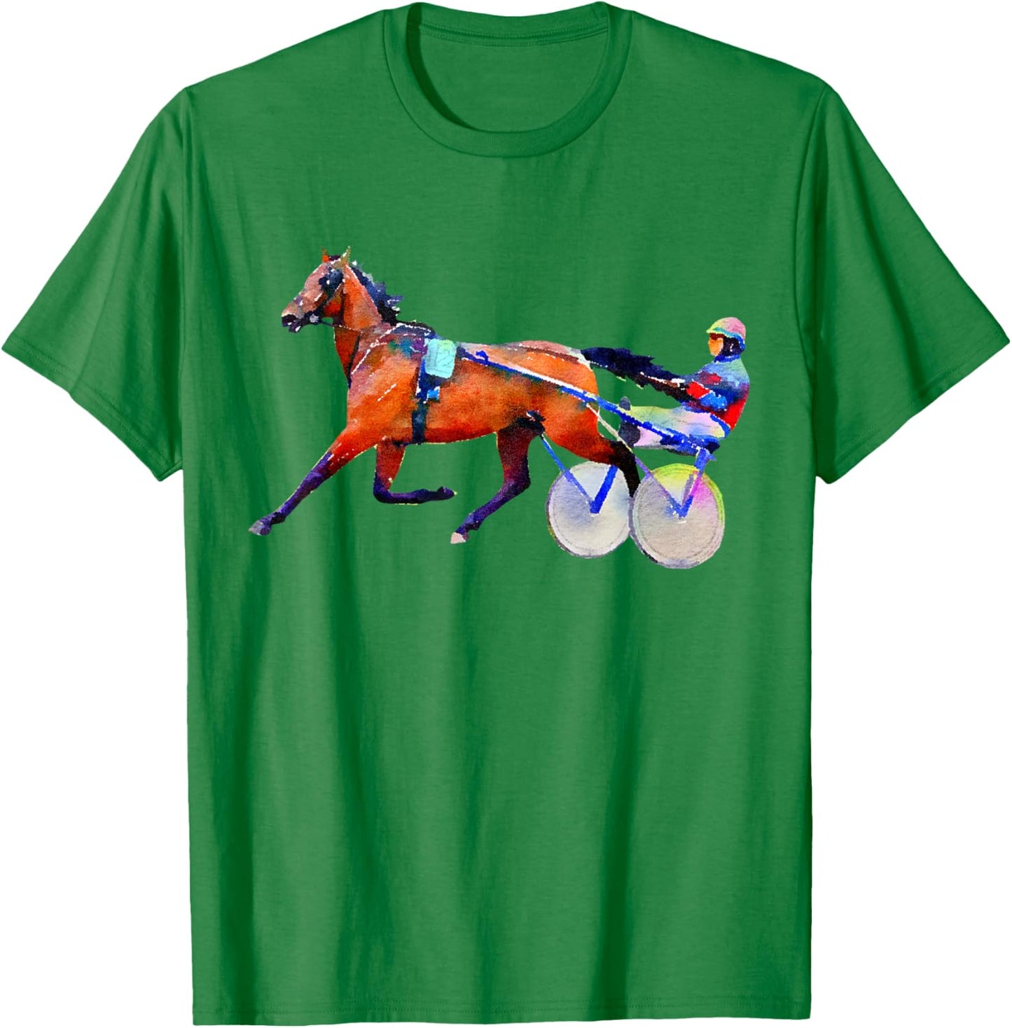 Sports Horse Race Harness Racing T-Shirt - T-Shirt | Irish Green