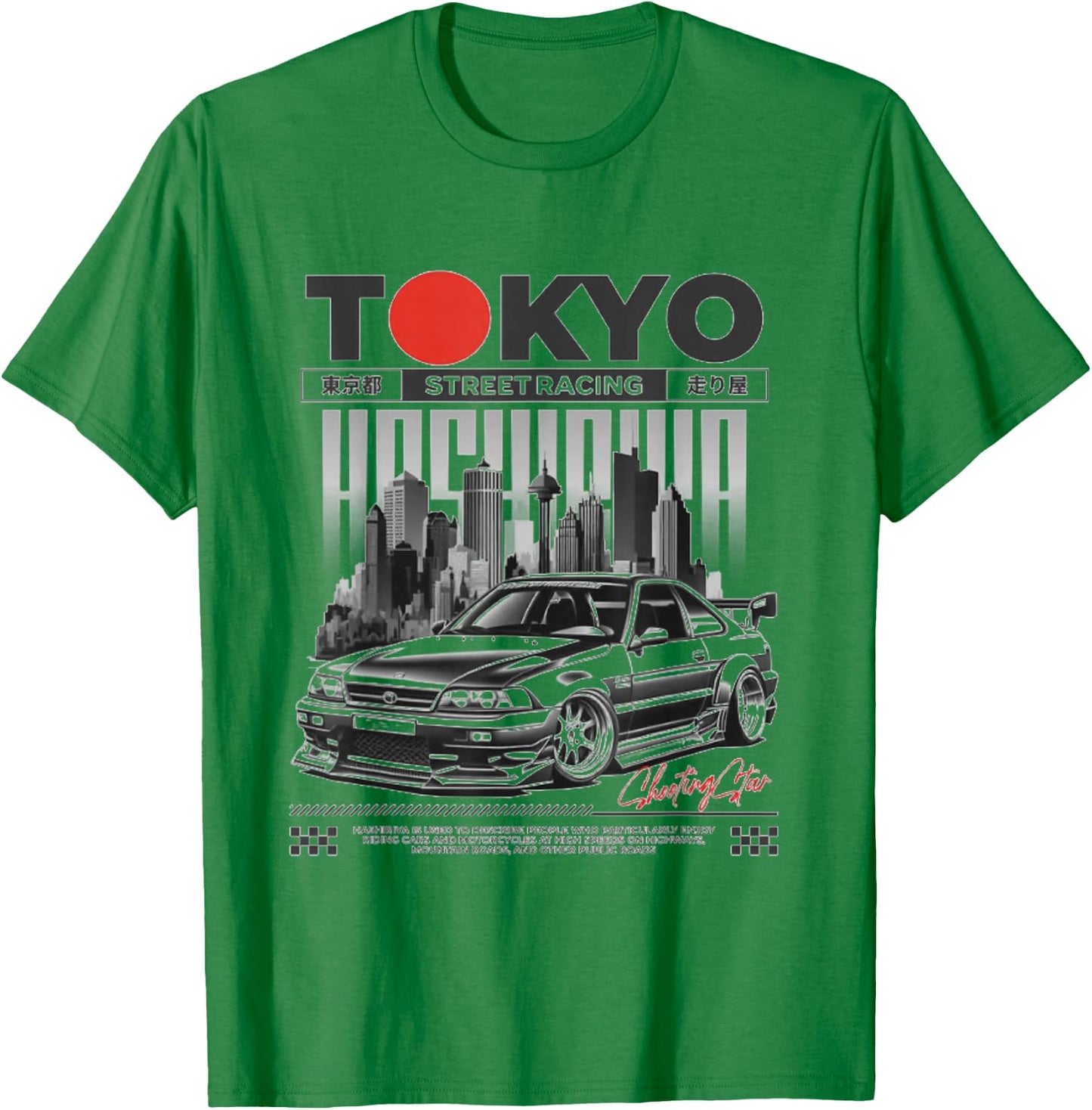 Tokyo Street racing Japan T-Shirt - T-Shirt | Irish Green