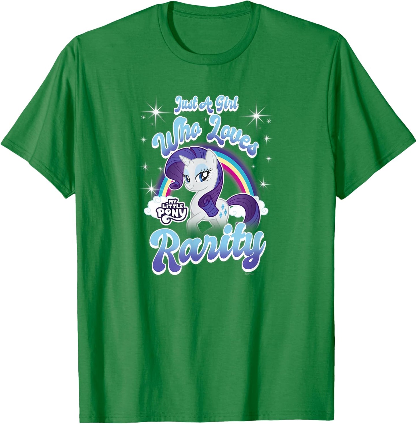 My Little Pony: Friendship Is Magic Girl Who Loves Rarity T-Shirt - T-Shirt | Irish Green