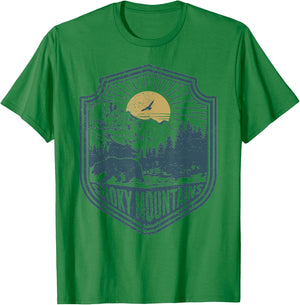 Smoky Mountains National Park Bear Nature Hiking Outdoors T-Shirt - T-Shirt | Irish Green