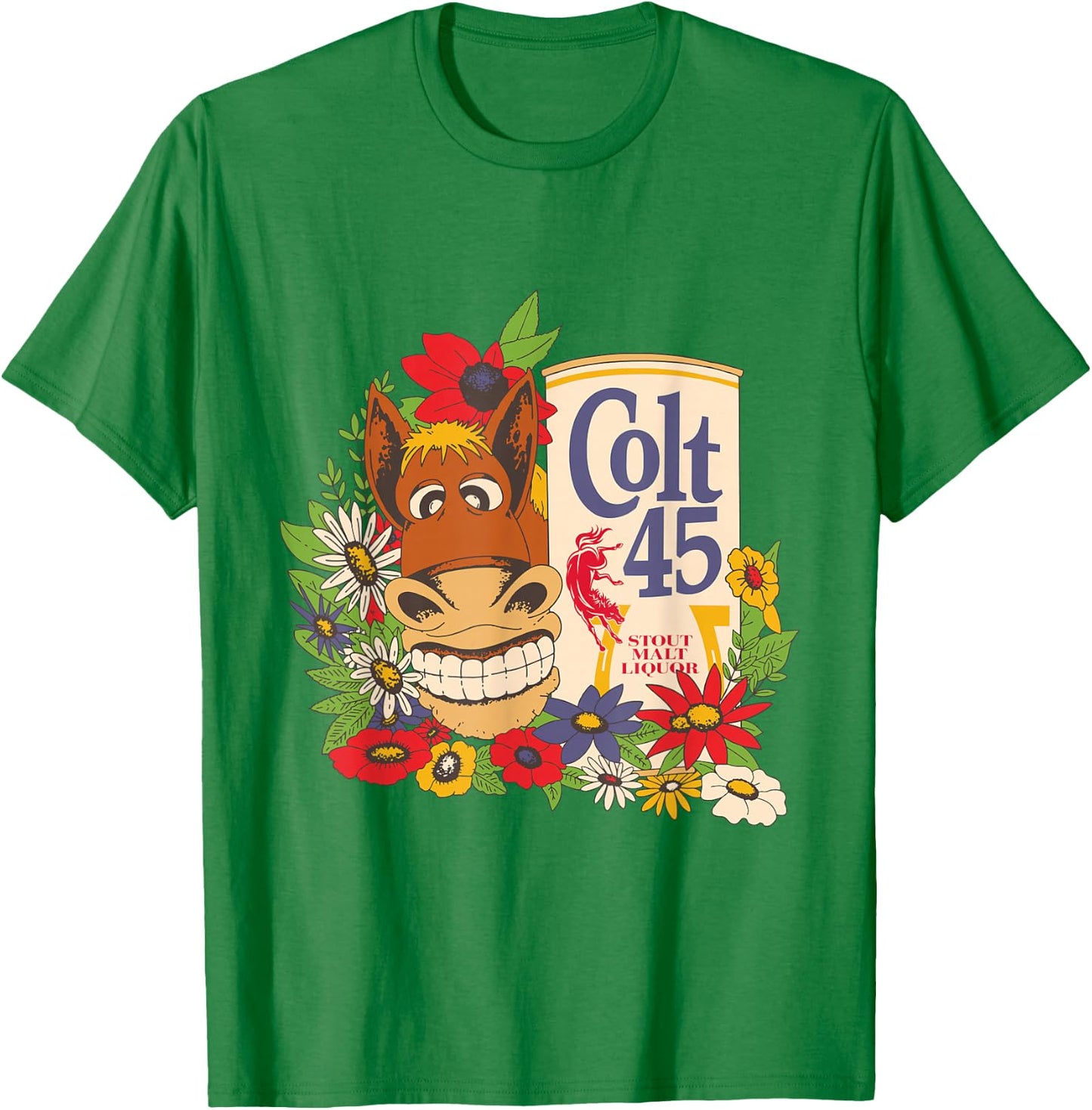 Colt 45 Beer Style - Donkey T-Shirt - T-Shirt | Irish Green