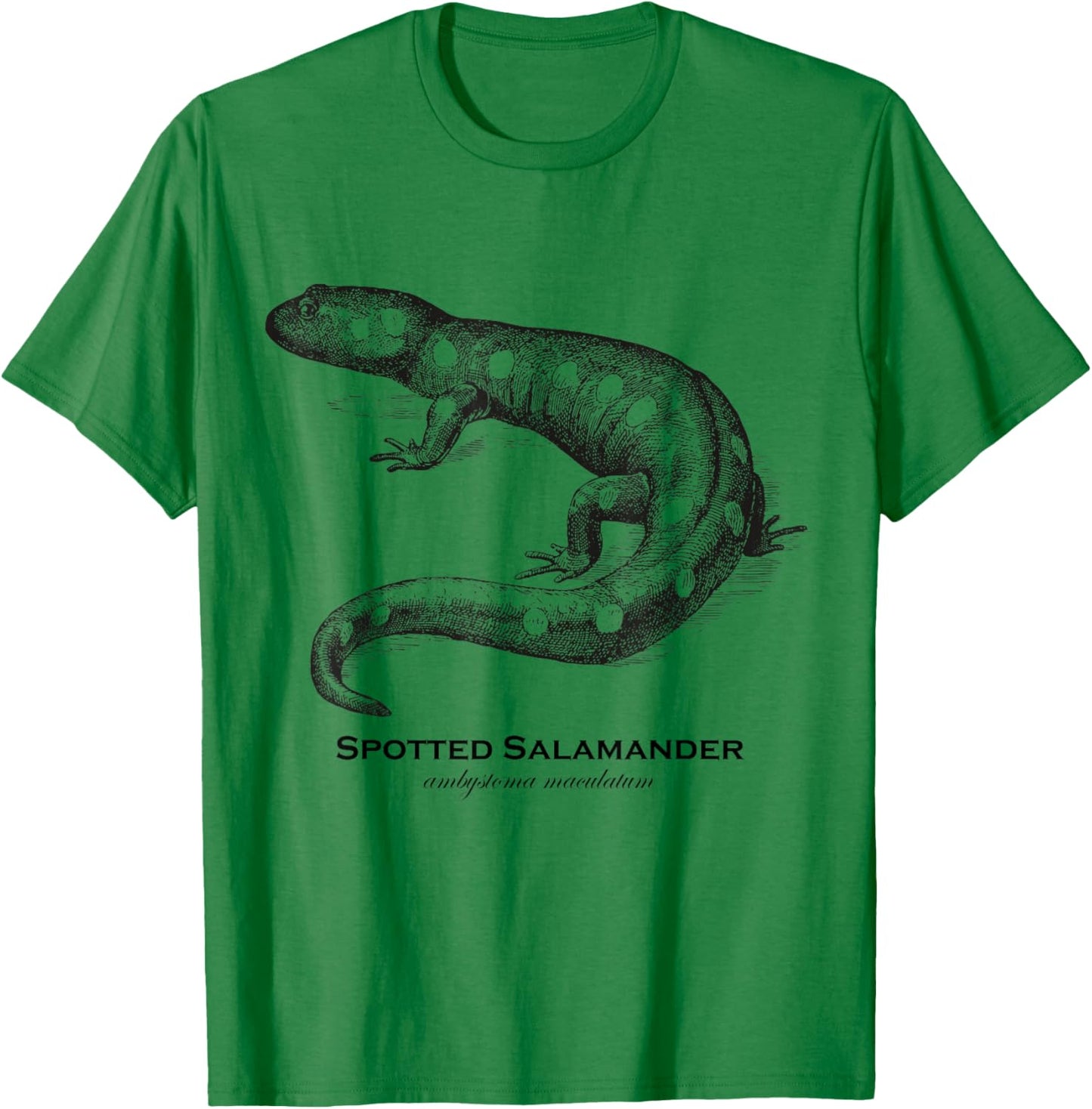 Vintage Animal Retro Wildlife Spotted Salamander T-Shirt - T-Shirt | Irish Green