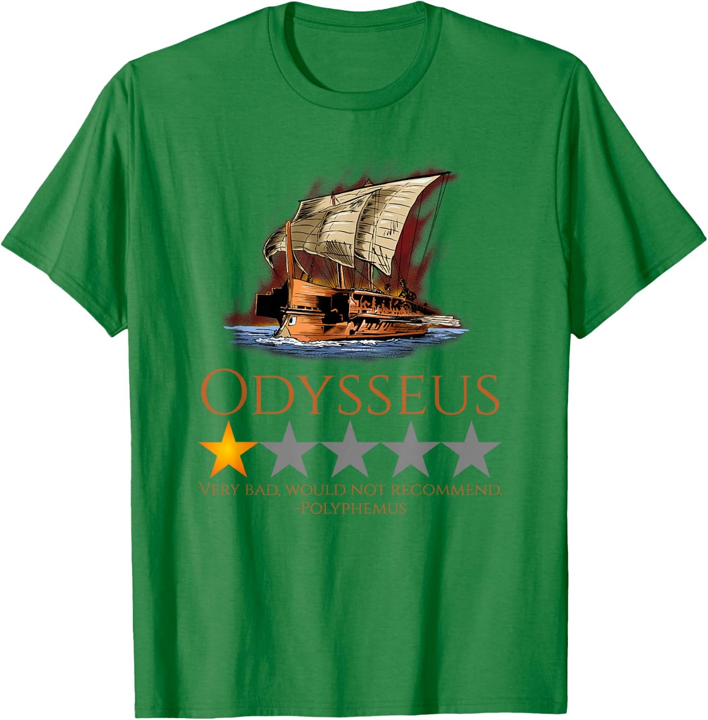Odysseus - Ancient Greek Mythology Meme - The Odyssey T-Shirt - T-Shirt | Irish Green