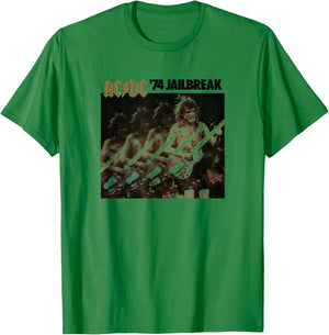 AC/DC - '74 Jailbreak EP Artwork T-Shirt - T-Shirt | Irish Green