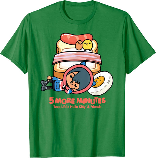 Toca Life x Hello Kitty & Friends 5 More Minutes T-Shirt - T-Shirt | Irish Green