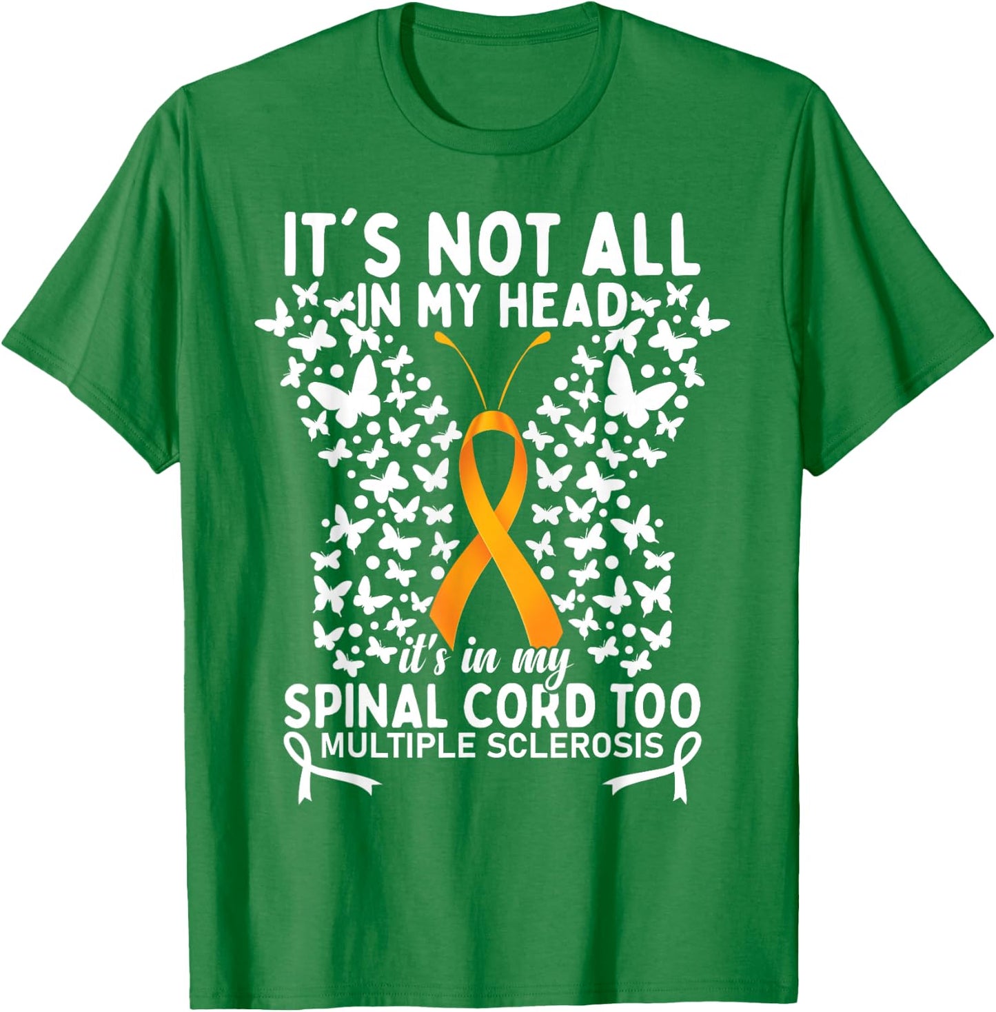 Multiple Sclerosis MS Warrior Butterfly T-Shirt - T-Shirt | Irish Green