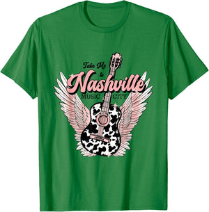 Take Me to Nashville - Nashville Tennessee T-Shirt - T-Shirt | Irish Green