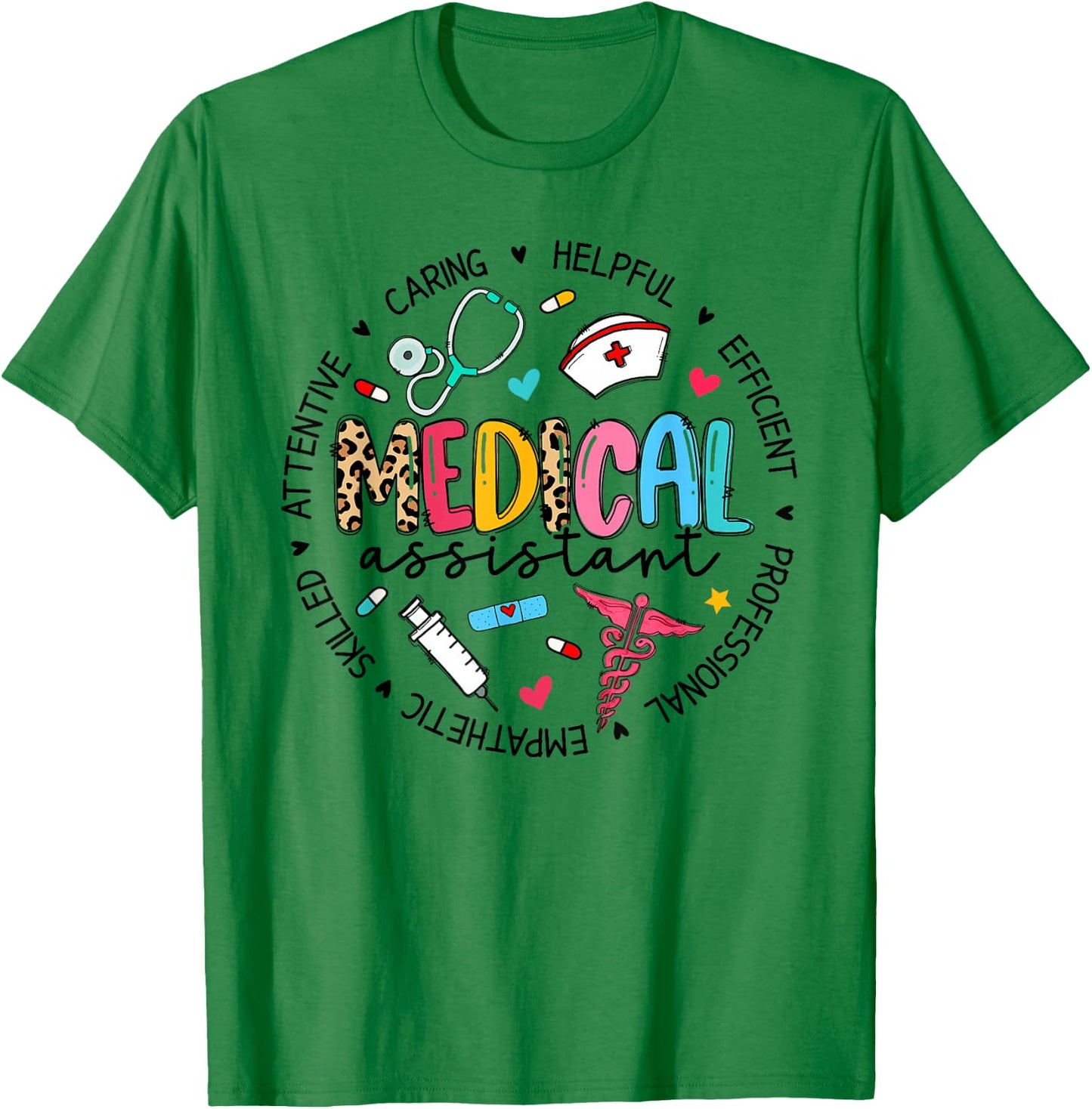 Medical Assistant Squad Cute MA Nursing T-Shirt - T-Shirt | Irish Green