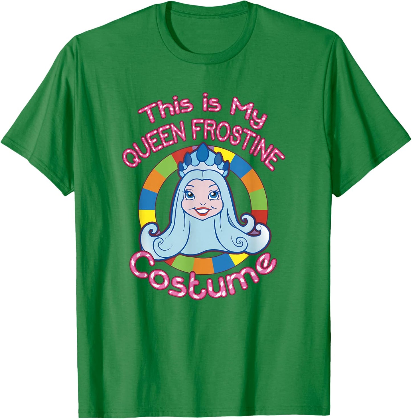 Candy Land Halloween This Is My Queen Frostine Costume T-Shirt - T-Shirt | Irish Green