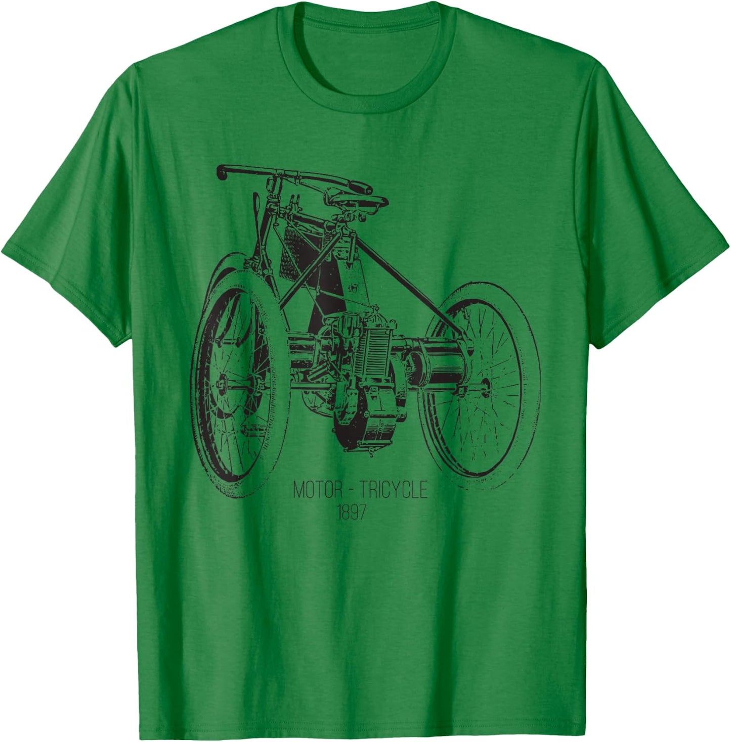 Tricycle E-Bike Electric Trike T-Shirt - T-Shirt | Irish Green
