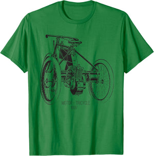 Tricycle E-Bike Electric Trike T-Shirt - T-Shirt | Irish Green