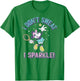 Disney Minnie Mouse Sports Tennis I Don't Sweat, I Sparkle! T-Shirt - T-Shirt | Irish Green