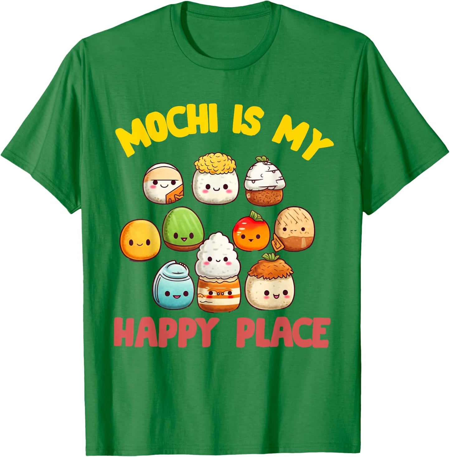 Mochi Japanese Rice Cake Candy Snack Sweet Mochi Kids Women T-Shirt - T-Shirt | Irish Green