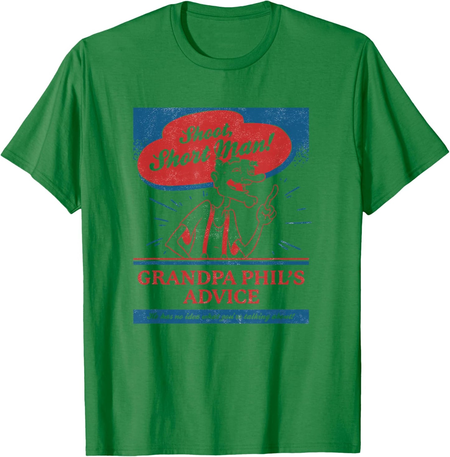 Hey Arnold Grandpa Phil Gives Great Advice T-Shirt - T-Shirt | Irish Green