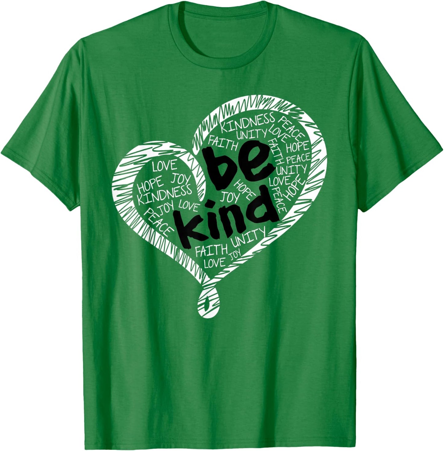 Unity Day Shirt Orange Anti Bullying Be Kind Heart Kindness T-Shirt - T-Shirt | Irish Green