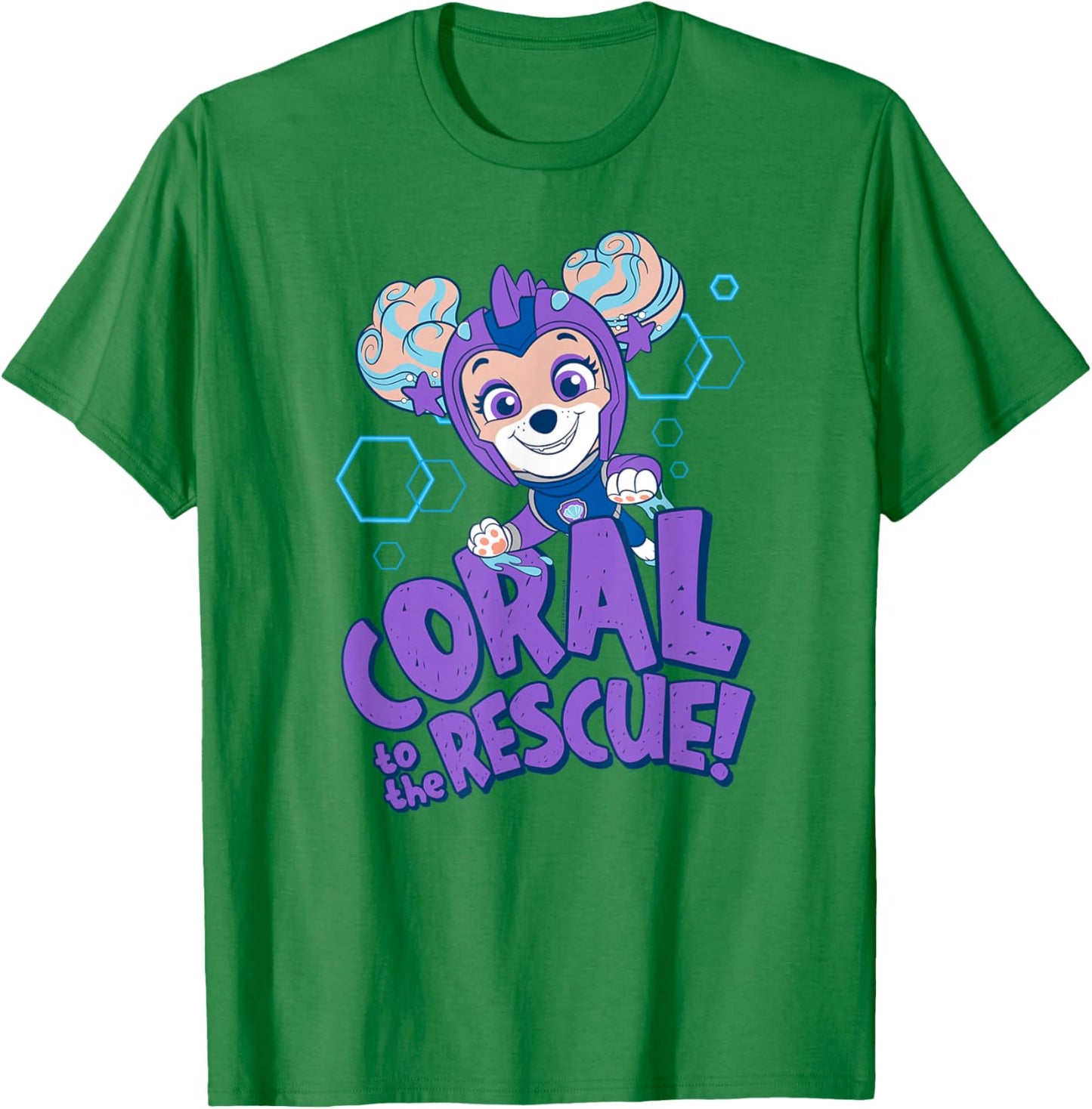 PAW Patrol Aqua Pups Coral to The Rescue T-Shirt - T-Shirt | Irish Green
