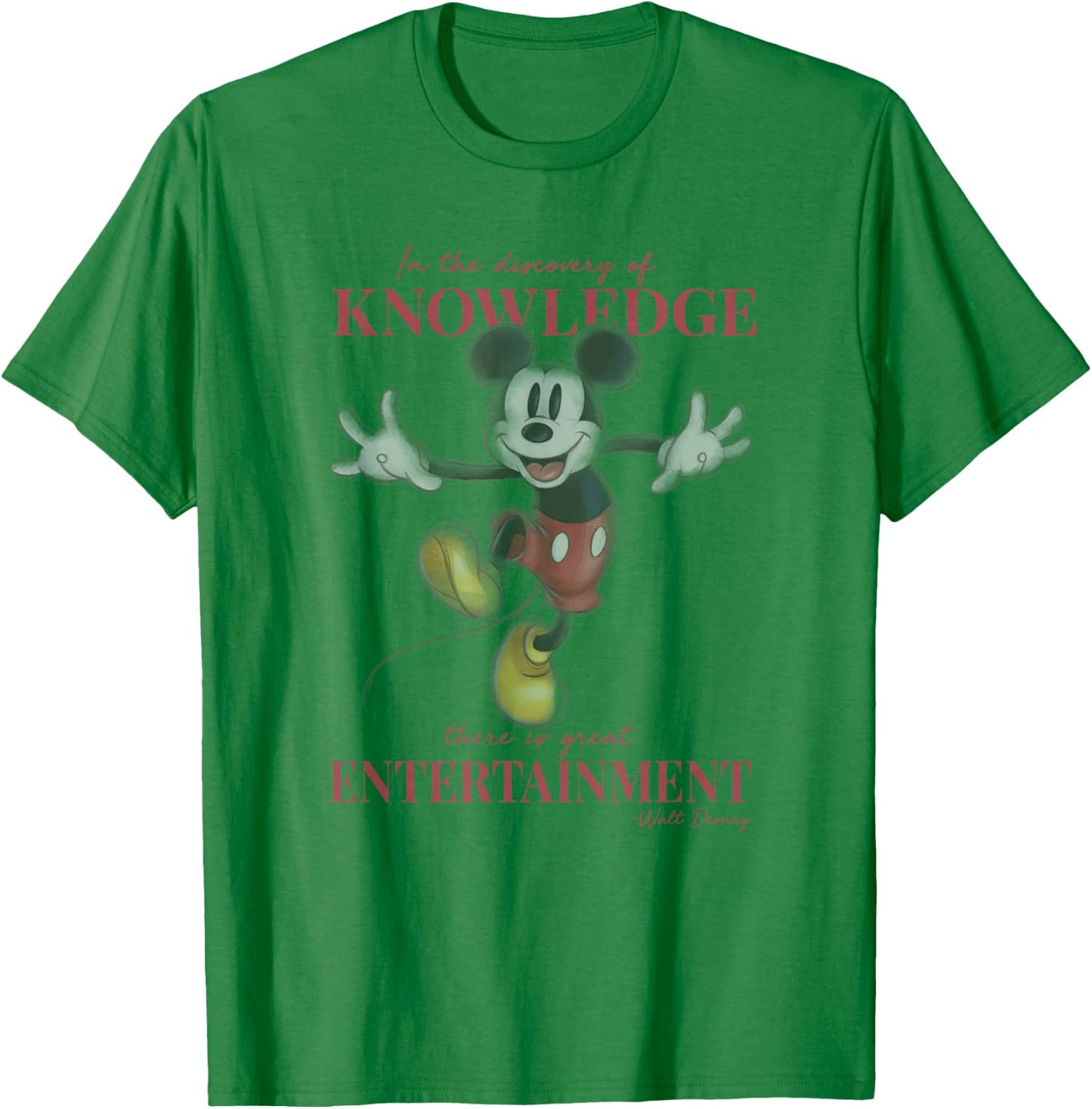 Disney Mickey And Friends Classic Walt Disney Quote T-Shirt - T-Shirt | Irish Green