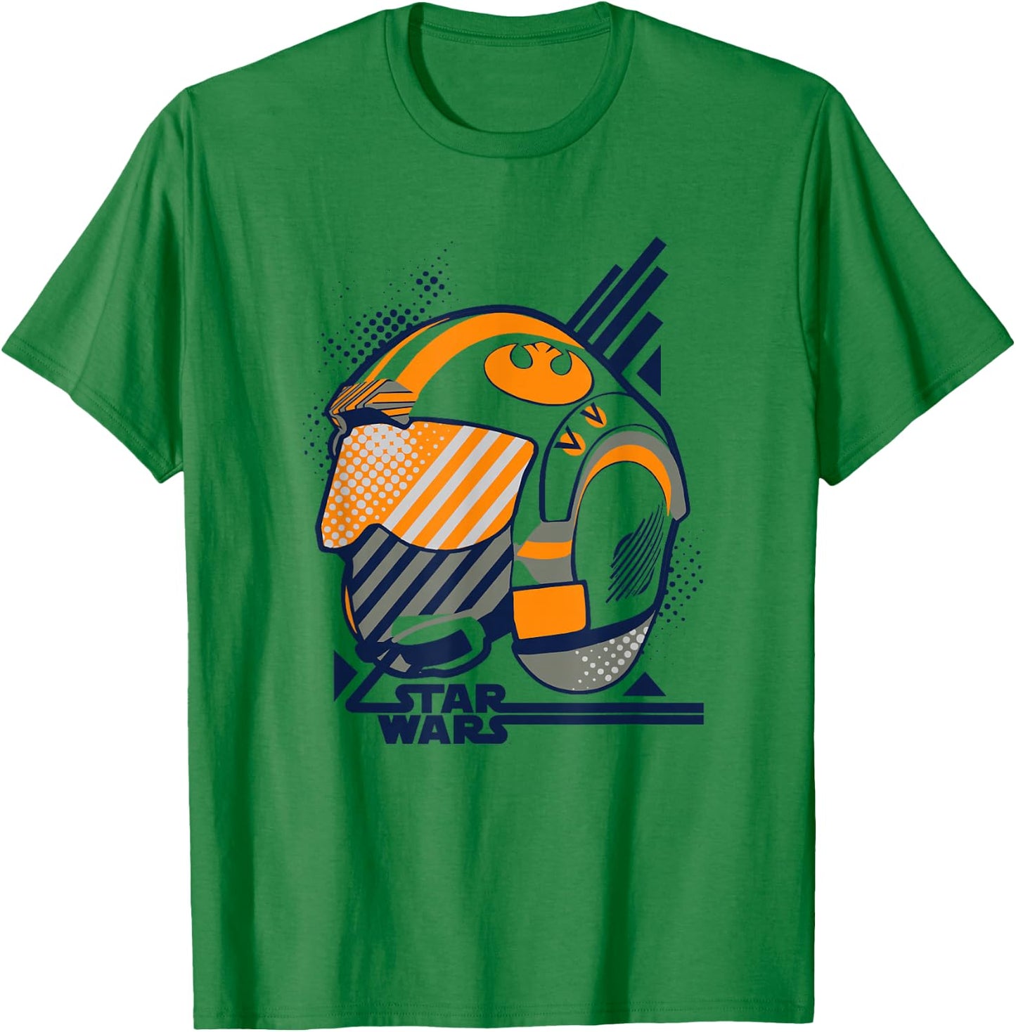 Star Wars Rebels Luke Skywalker Pilot Helmet Animated Logo T-Shirt - T-Shirt | Irish Green