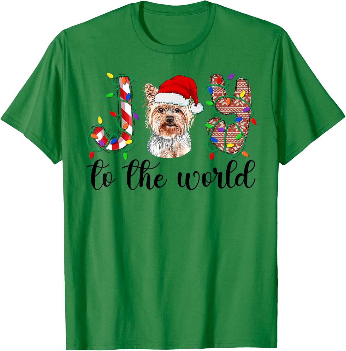 Yorkshire Terrier Christmas Yorkie Xmas Party T-Shirt - T-Shirt | Irish Green